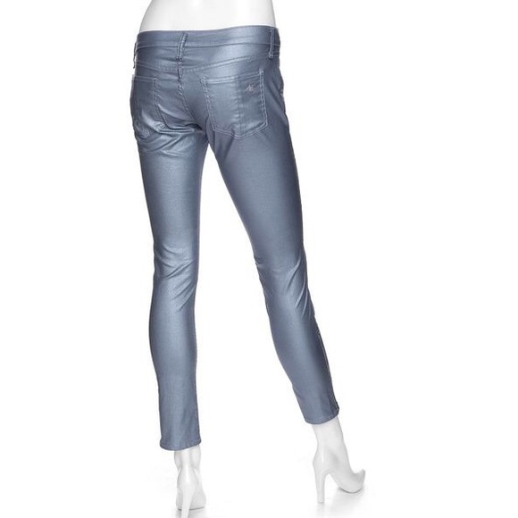Rag & Bone Metallic Coated Skinny Jeans - Picture 4 of 9
